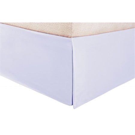 Vanessa Collection Microfiber Queen Bedskirt Solid  White MF1500QNBS SLWH